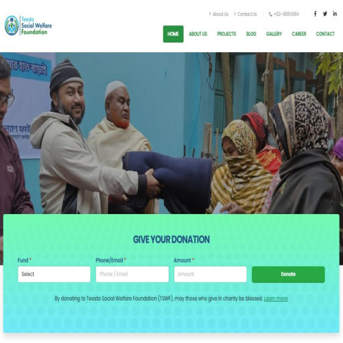 Teesta Social Welfare Foundation (TSWF) Website