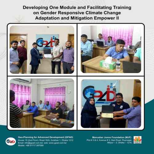 Developing One Module and Facilitating Training on Gender Responsive Climate Change Adaptation and Mitigation Empower ll
