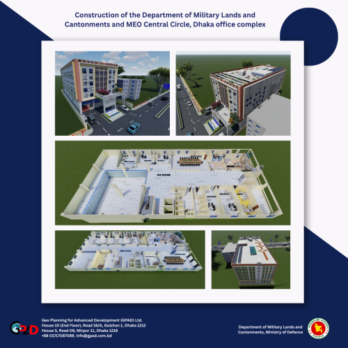 Construction of the Department of Military Lands and Cantonments and MEO Central Circle, Dhaka office complex