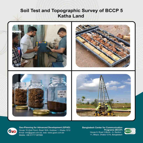 Conducted soil testing and a detailed topographic survey of the BCCP 5-katha land to support site assessment and future development planning.